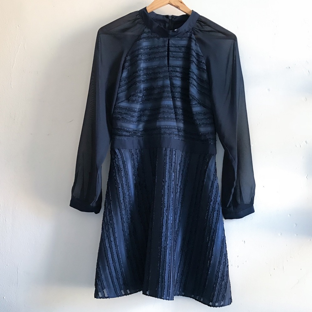 Devlin Marge Skater Dress Navy Blue Size 2 NWT